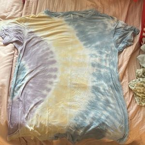 Oversized tie-dye, American eagle cotton shirt